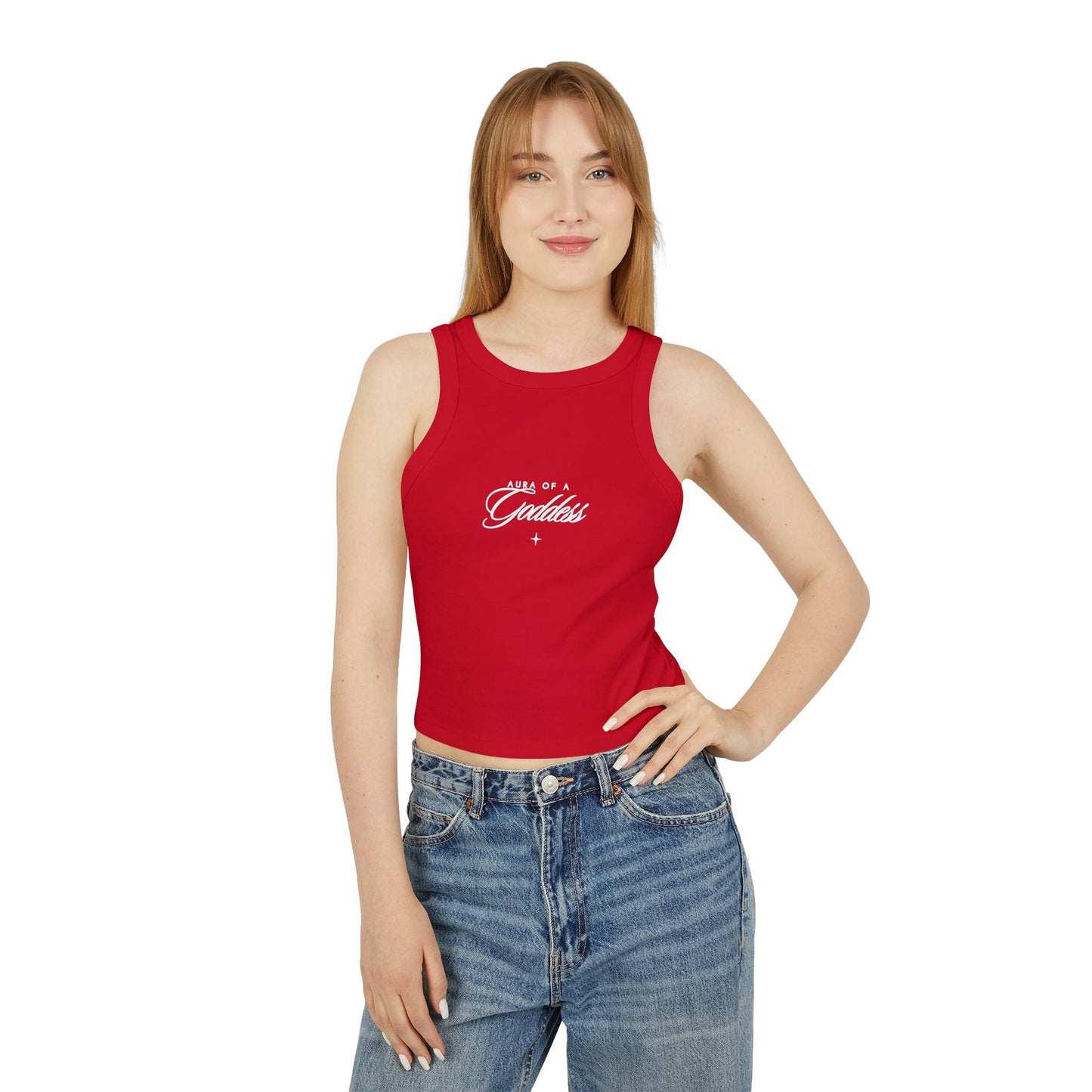 Aura of a Goddess Rib Racer Tank Top