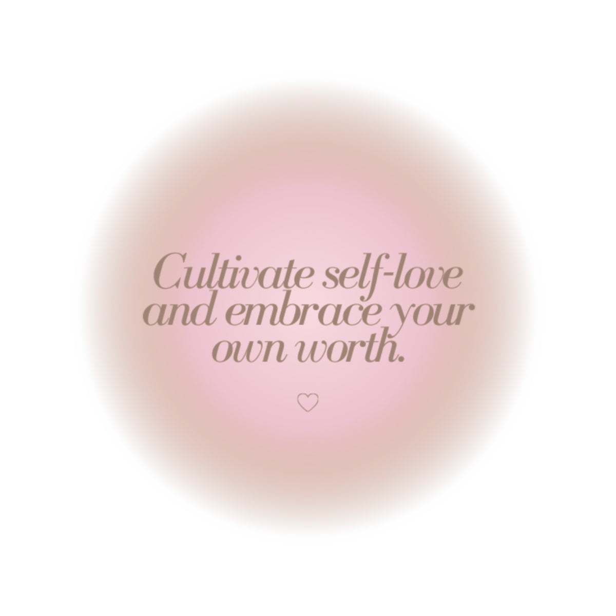 Self Love  Circle Sticker