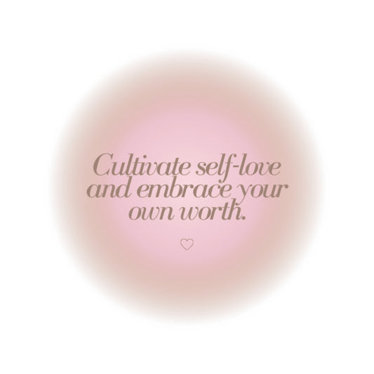 Self Love  Circle Sticker