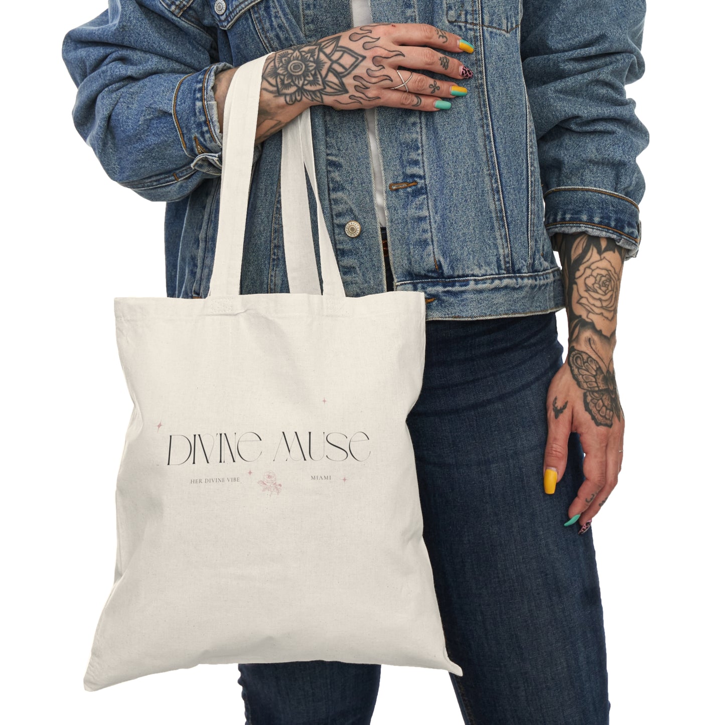 Divine Muse Natural Tote Bag