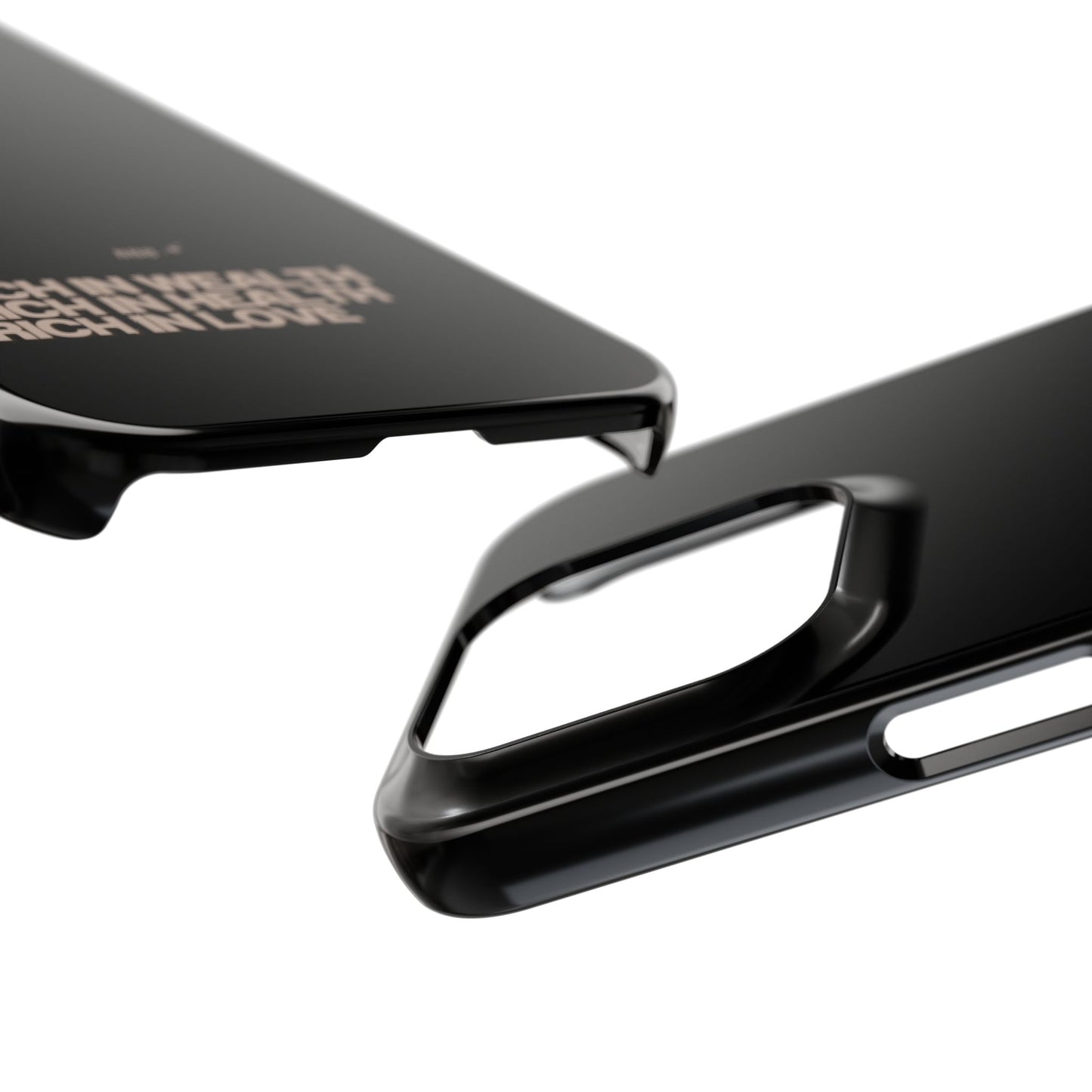 Rich Girl Slim Black Phone Case