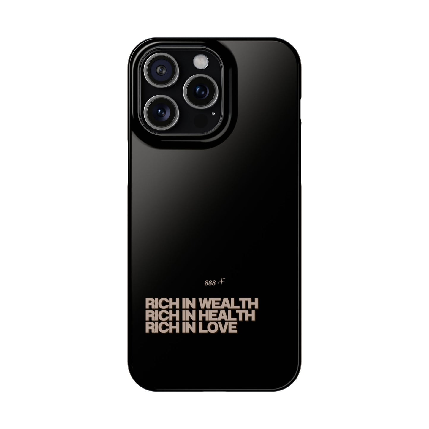 Rich Girl Slim Black Phone Case