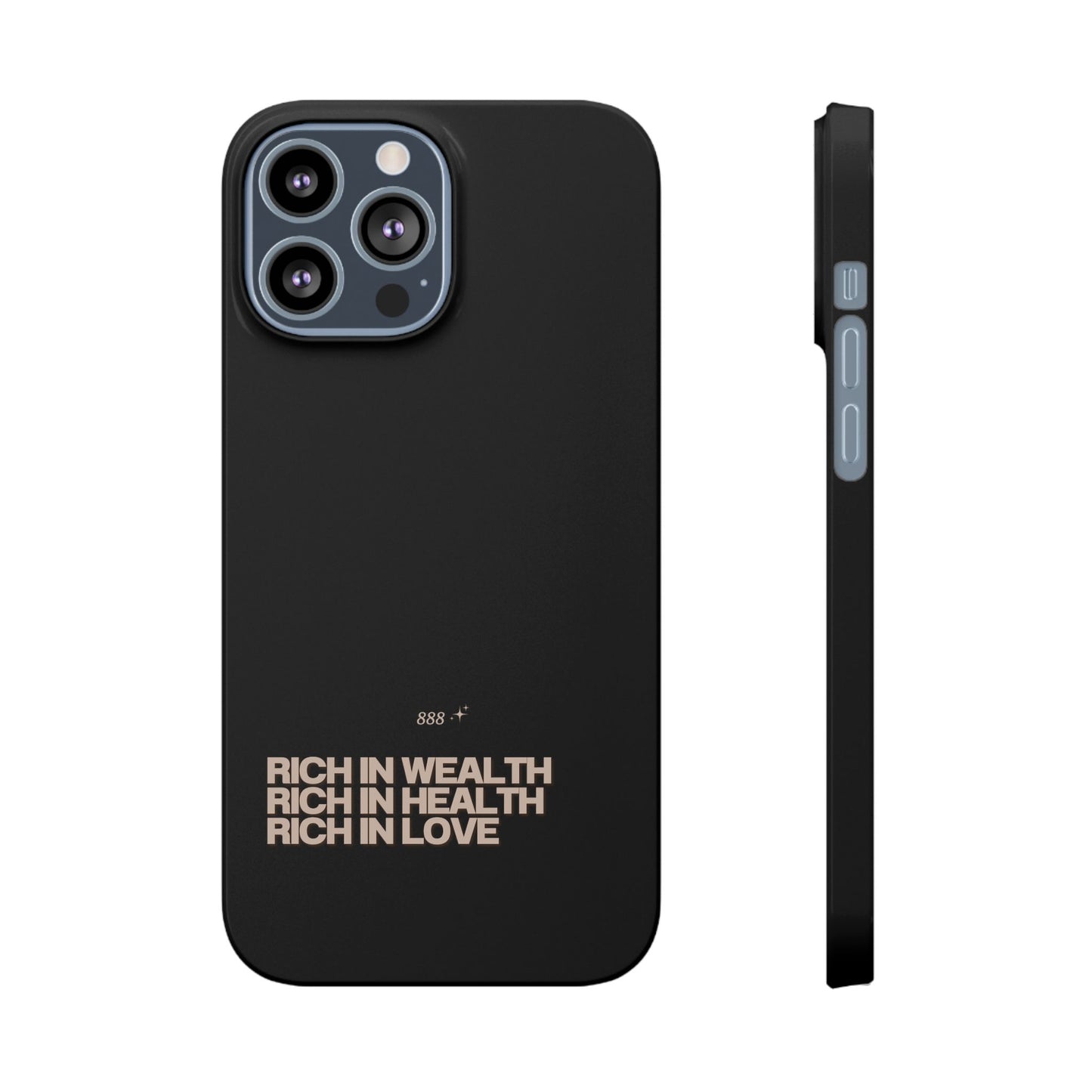 Rich Girl Slim Black Phone Case