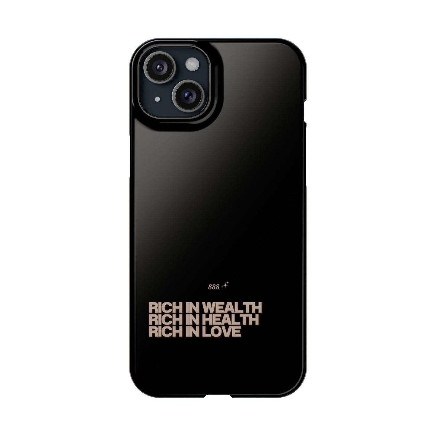 Rich Girl Slim Black Phone Case