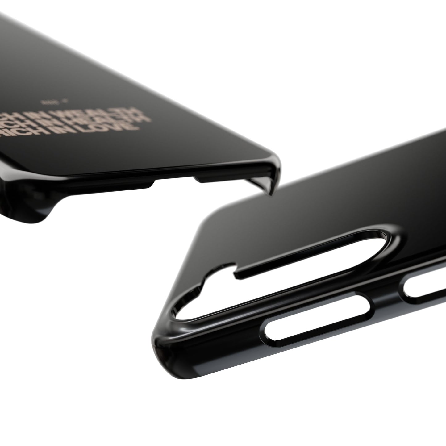 Rich Girl Slim Black Phone Case