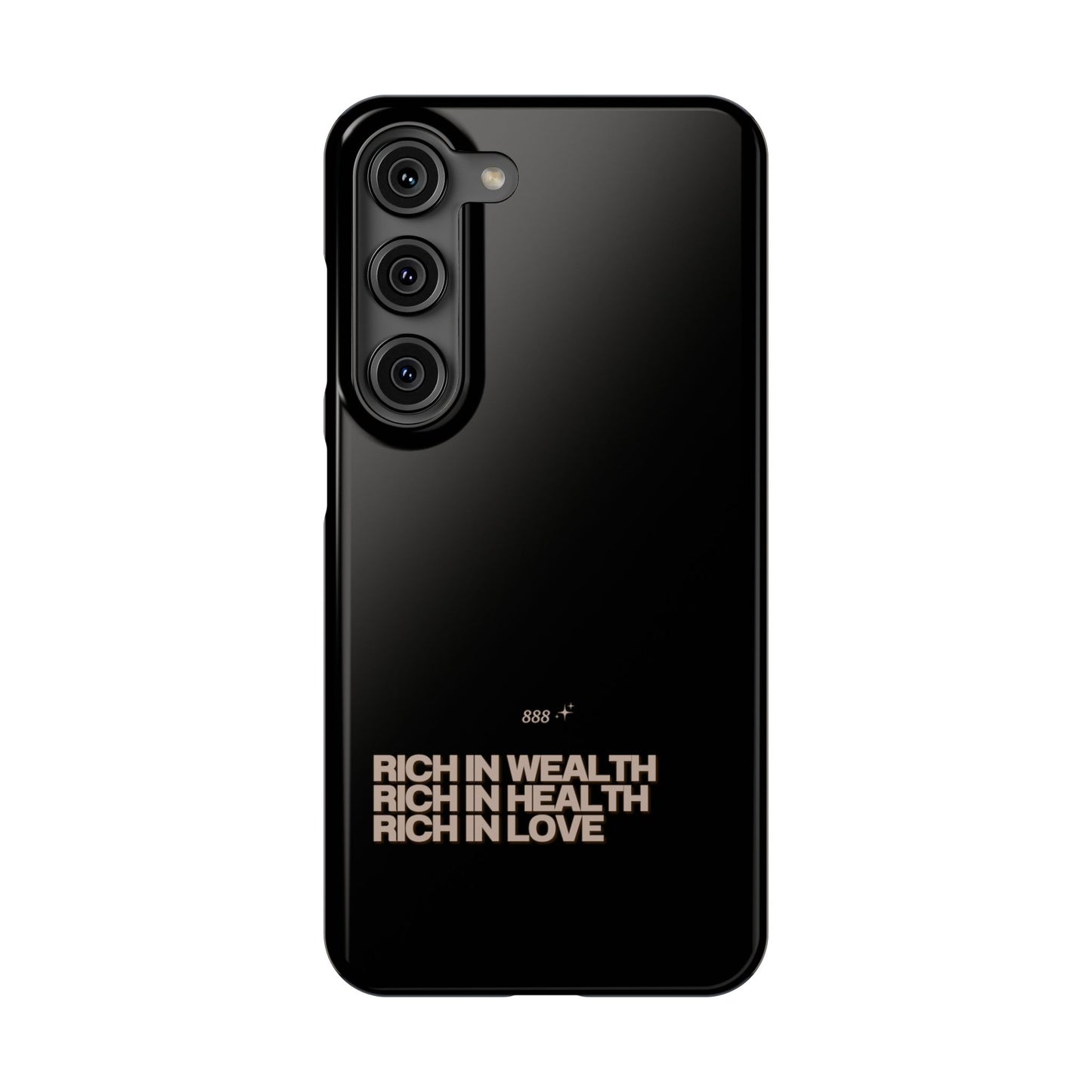 Rich Girl Slim Black Phone Case