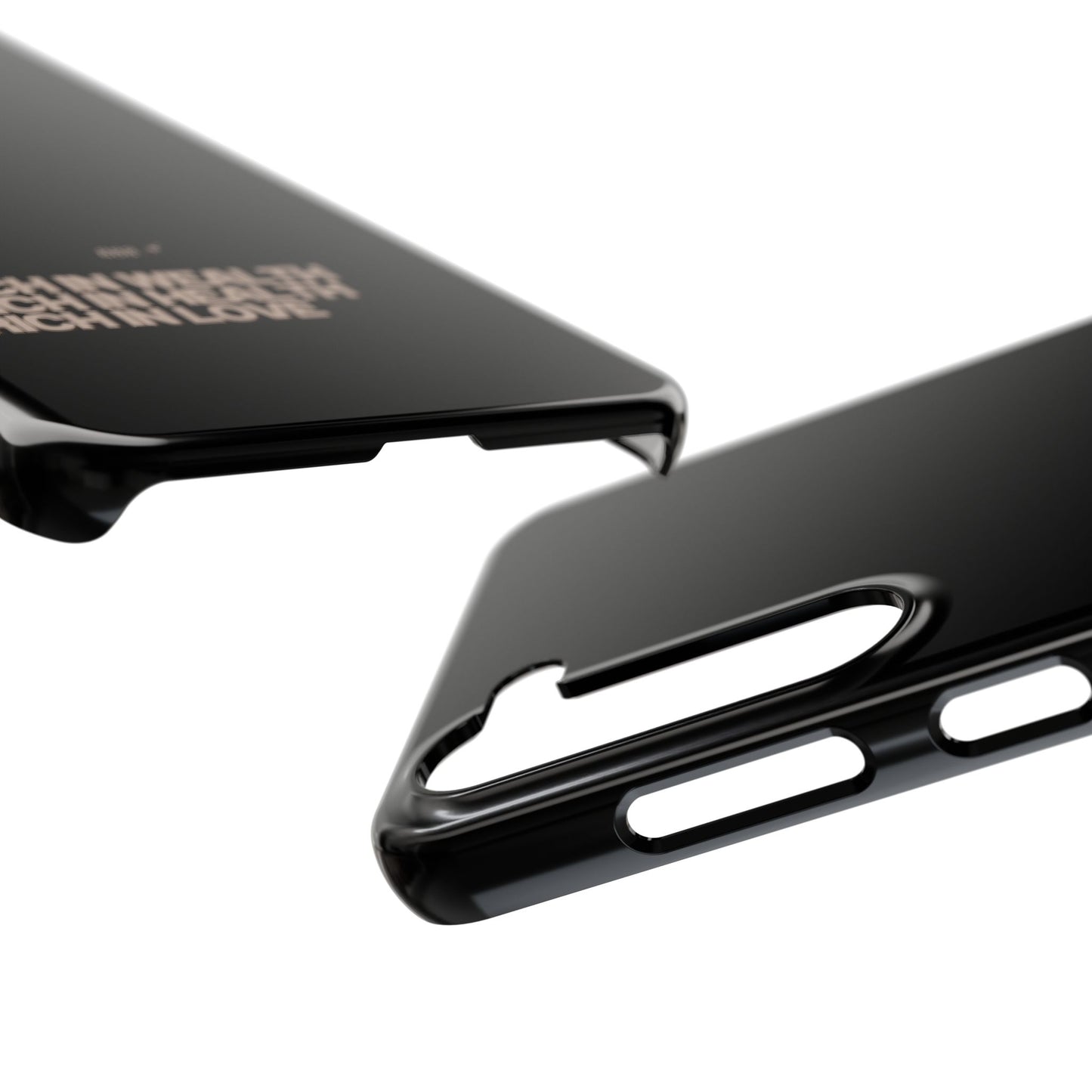 Rich Girl Slim Black Phone Case