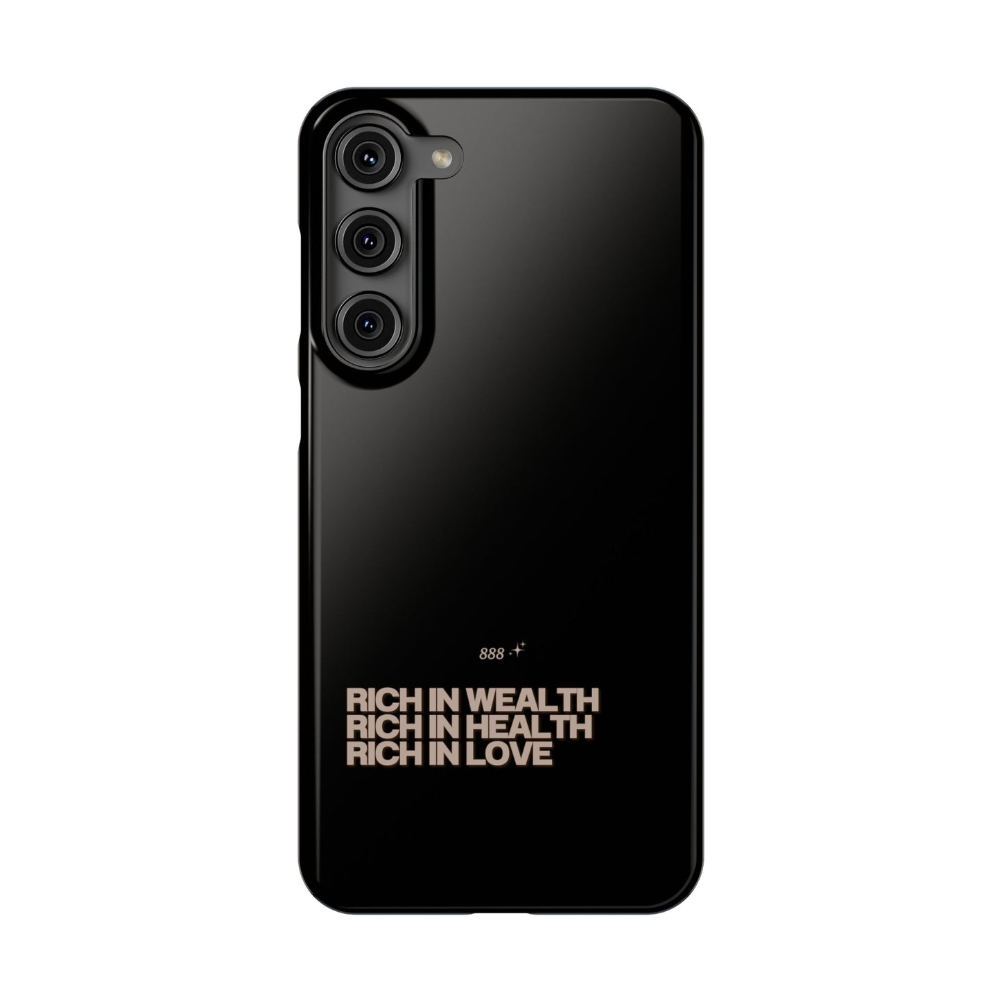 Rich Girl Slim Black Phone Case