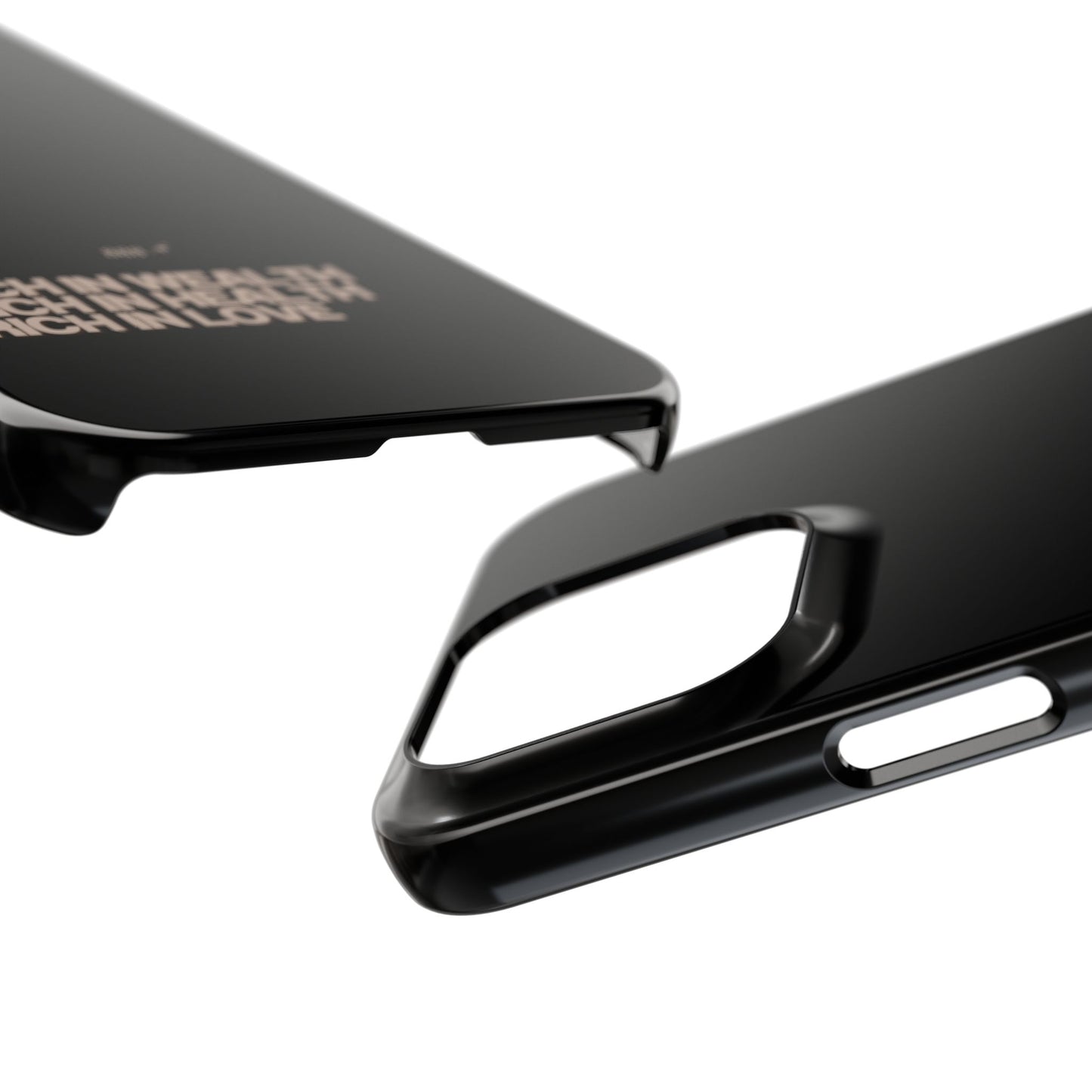 Rich Girl Slim Black Phone Case